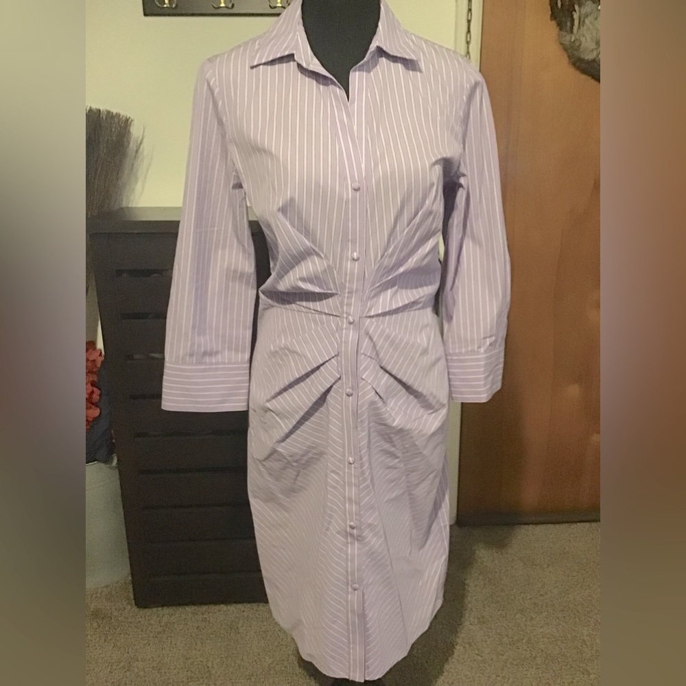 Purple shirt dress